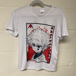 Source Unknown Kids White Anime Graphic Tee Size Medium